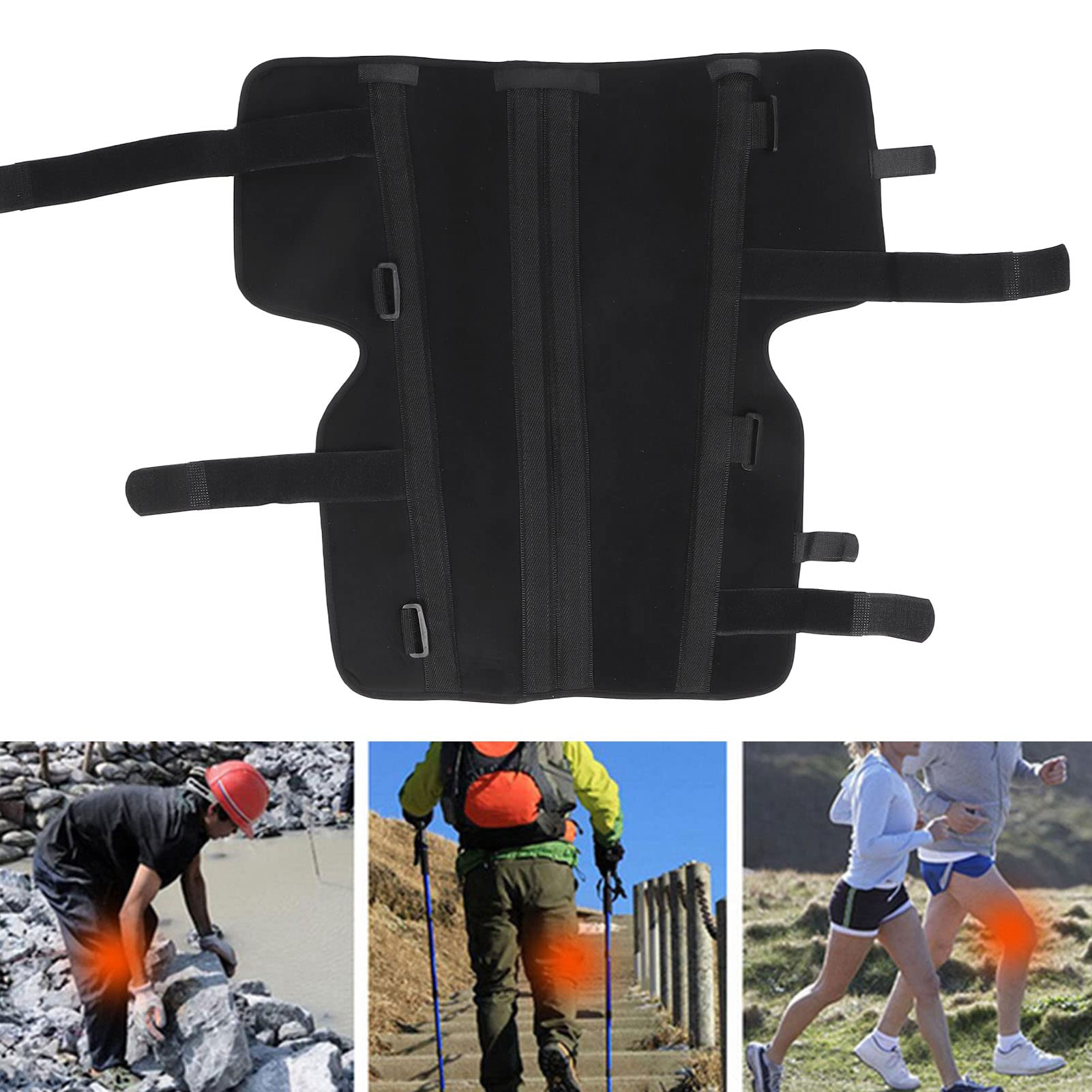 Knie-Wegfahrsperre, Kniebandage mit interner Schwammpolsterung, Komfort-Knieschiene, Stabilisator zur Erholung von Kniefrakturen(S)