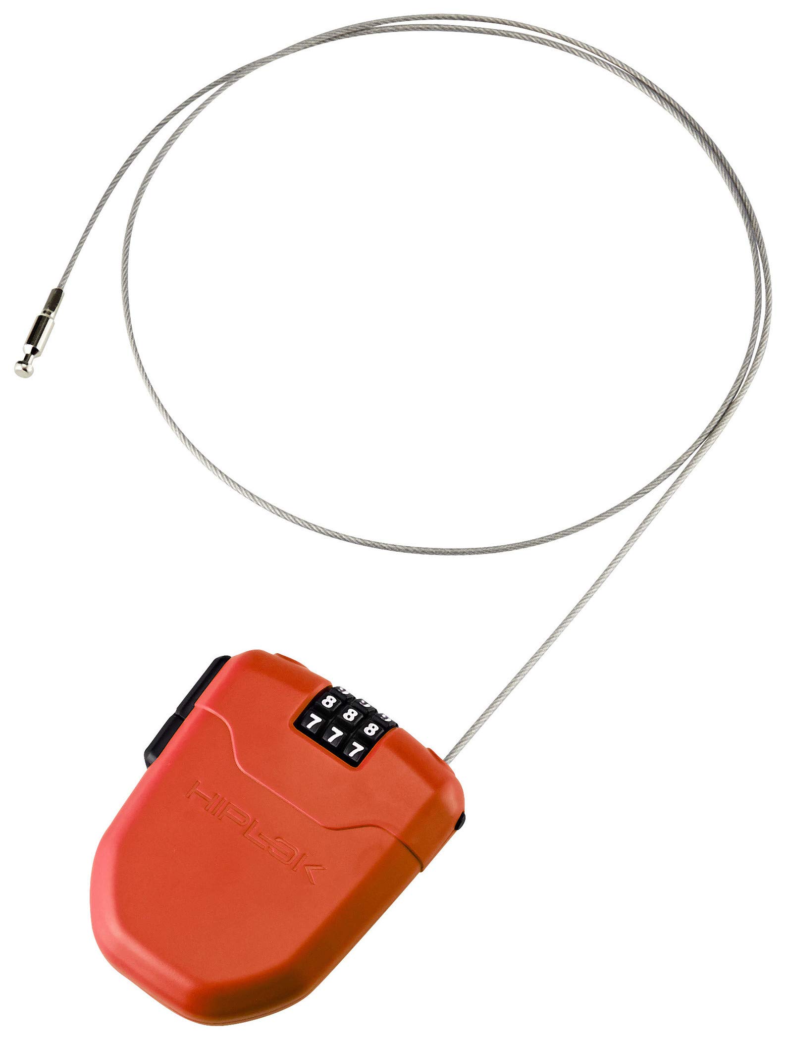 Hiplok FX, Zapięcie linkowe, Unisex, RED, Długość zapięcia 100 cm