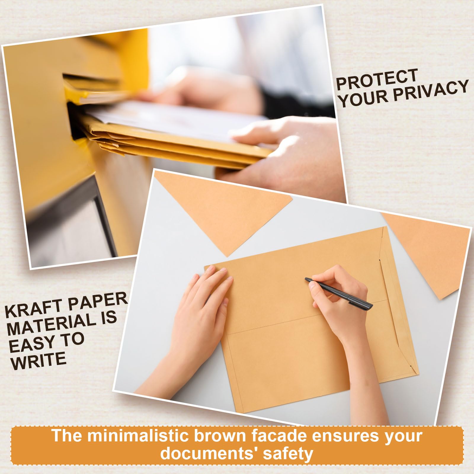 Lot de 20 enveloppes rigides en carton kraft extra larges et robustes avec fermeture à languette de 35,6 x 45,7 cm pour l'expédition de photos, emballages de documents, cartes cadeaux, CD