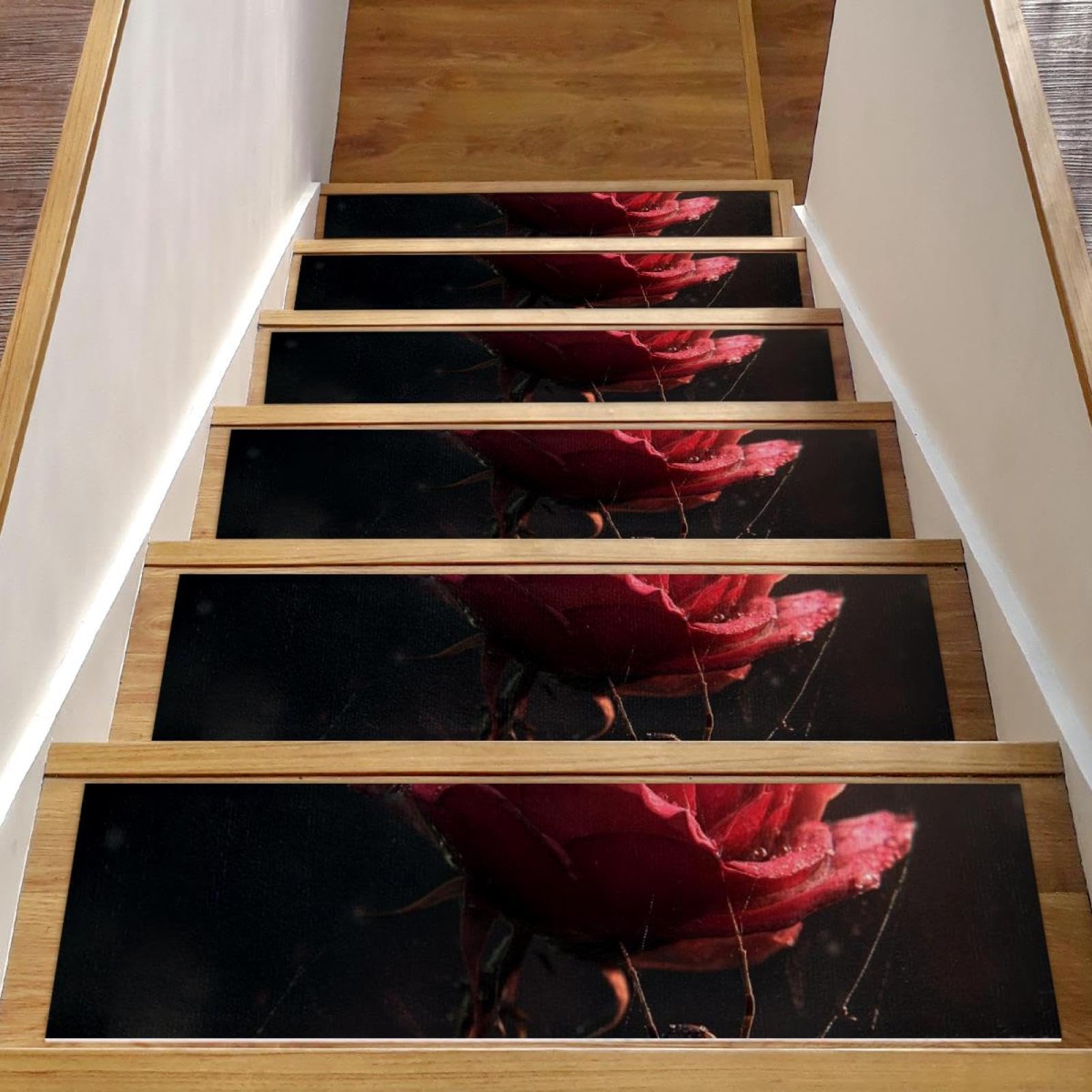 Tapis d'escalier antidérapants contre les glissades sur les marches en bois intérieures
