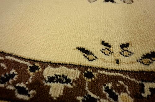 Vista 219 de Unique Loom Reza Collection- Alfombra, Polipropileno, Marrón Marrón/ marfil