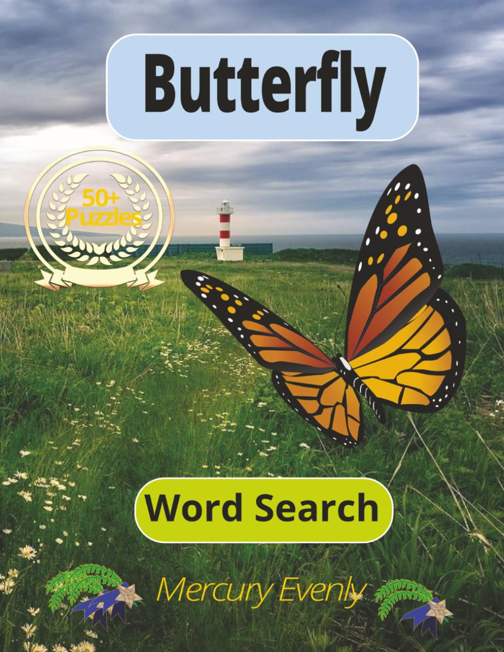 Butterfly Word Search: Large Print Word Search Puzzle Book for Adults and Seniors | 100 Butterfly-Themed Puzzles for Relaxation, 8.5x11"