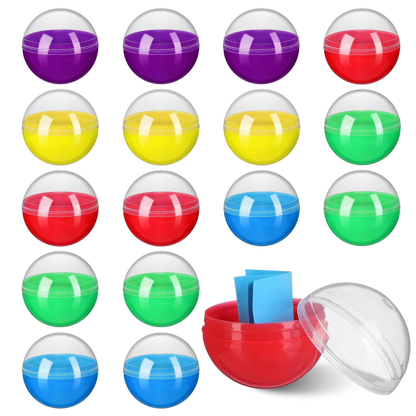 50pcs Fillable round Plastic Balls 45mm for Vending Toys Halloween Season