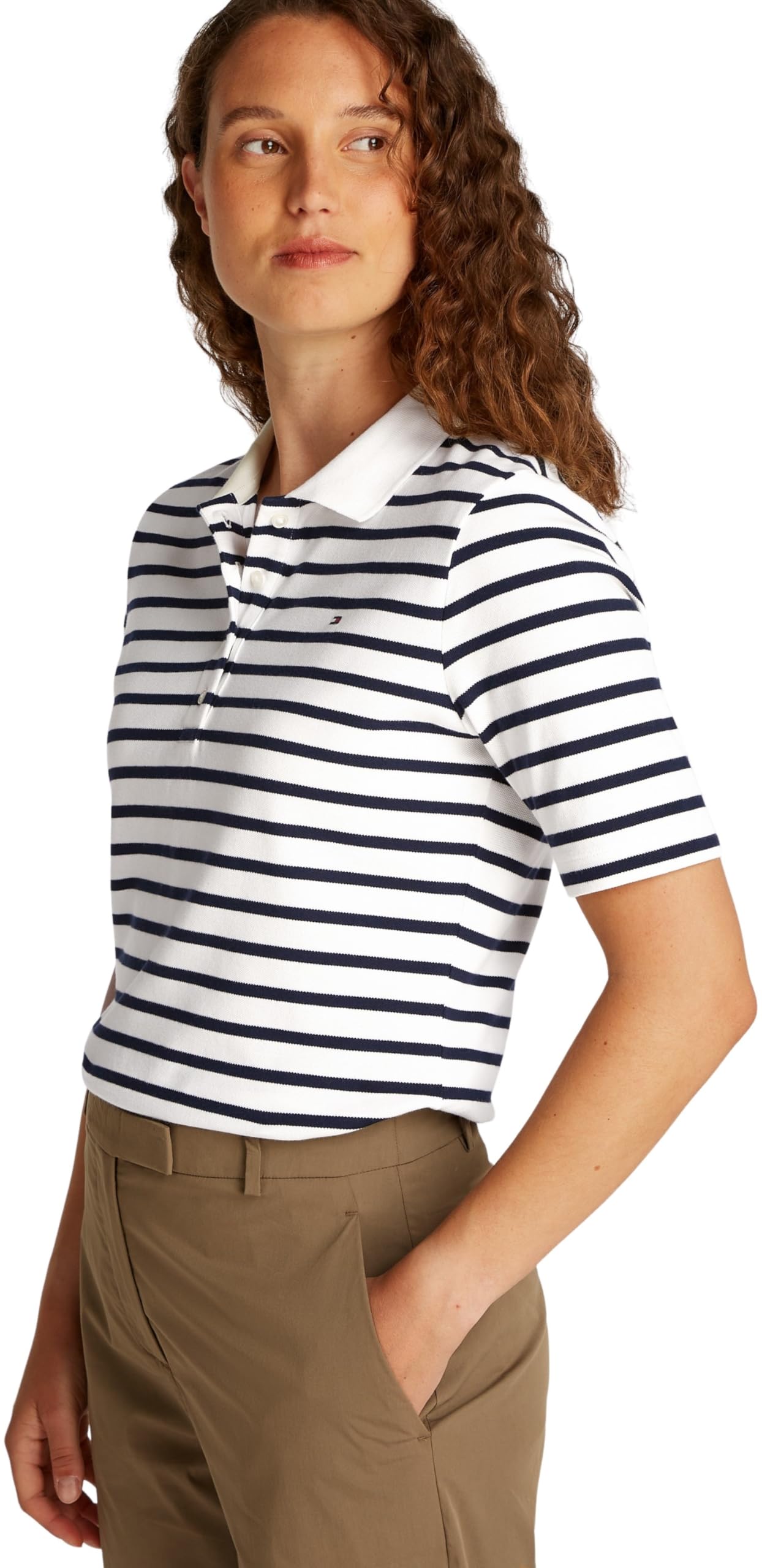 Tommy Hilfiger Damen Poloshirt Kurzarm Regular Fit – Bild 2