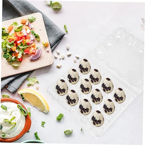 Miniatura 9 de Zerodeko 100 cajas de huevos de codorniz Caja de huevos de codorniz seco Cartones de huevos Soporte de huevo de codorniz Forma de material