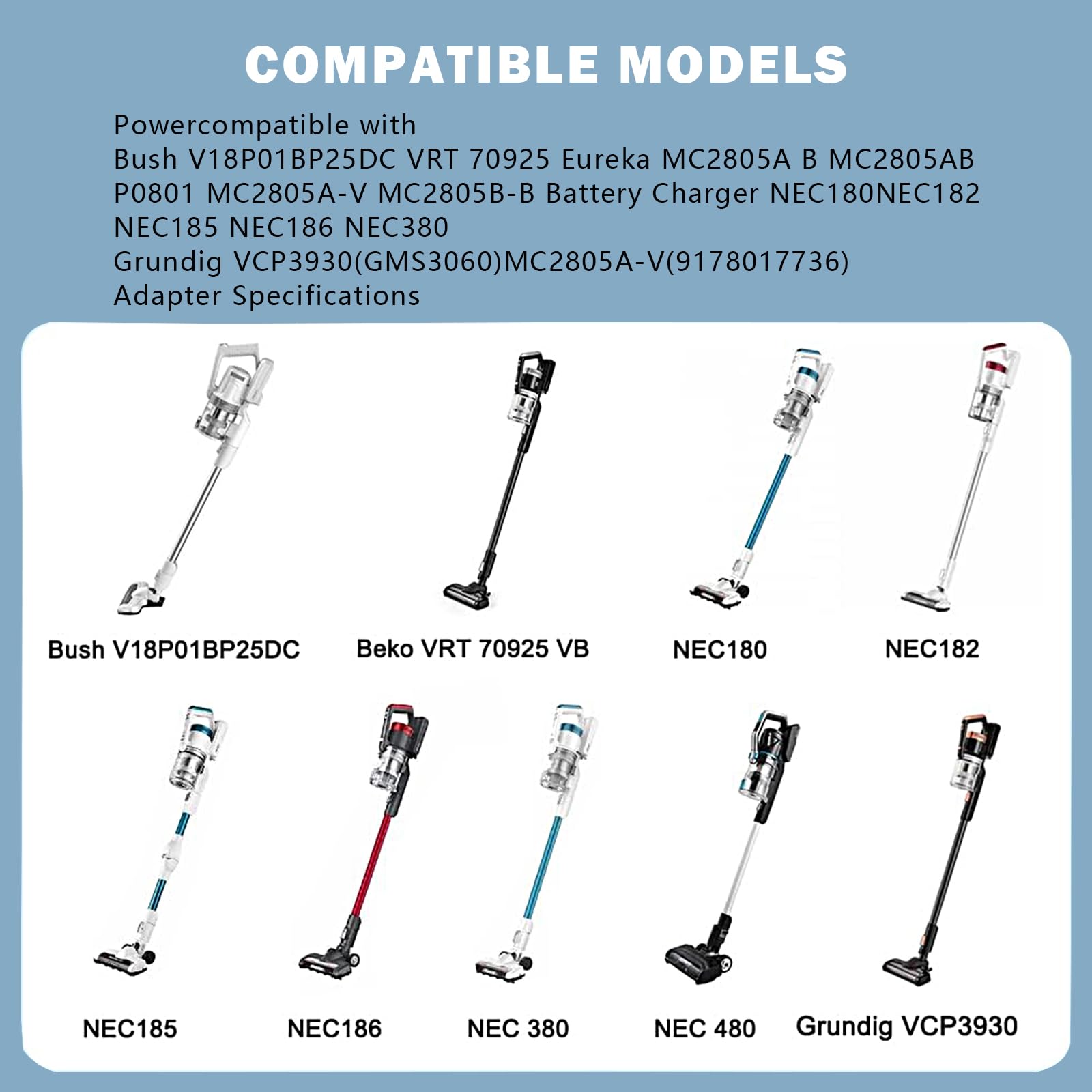 power cord bush cordless handstick vacuum cleaner charger