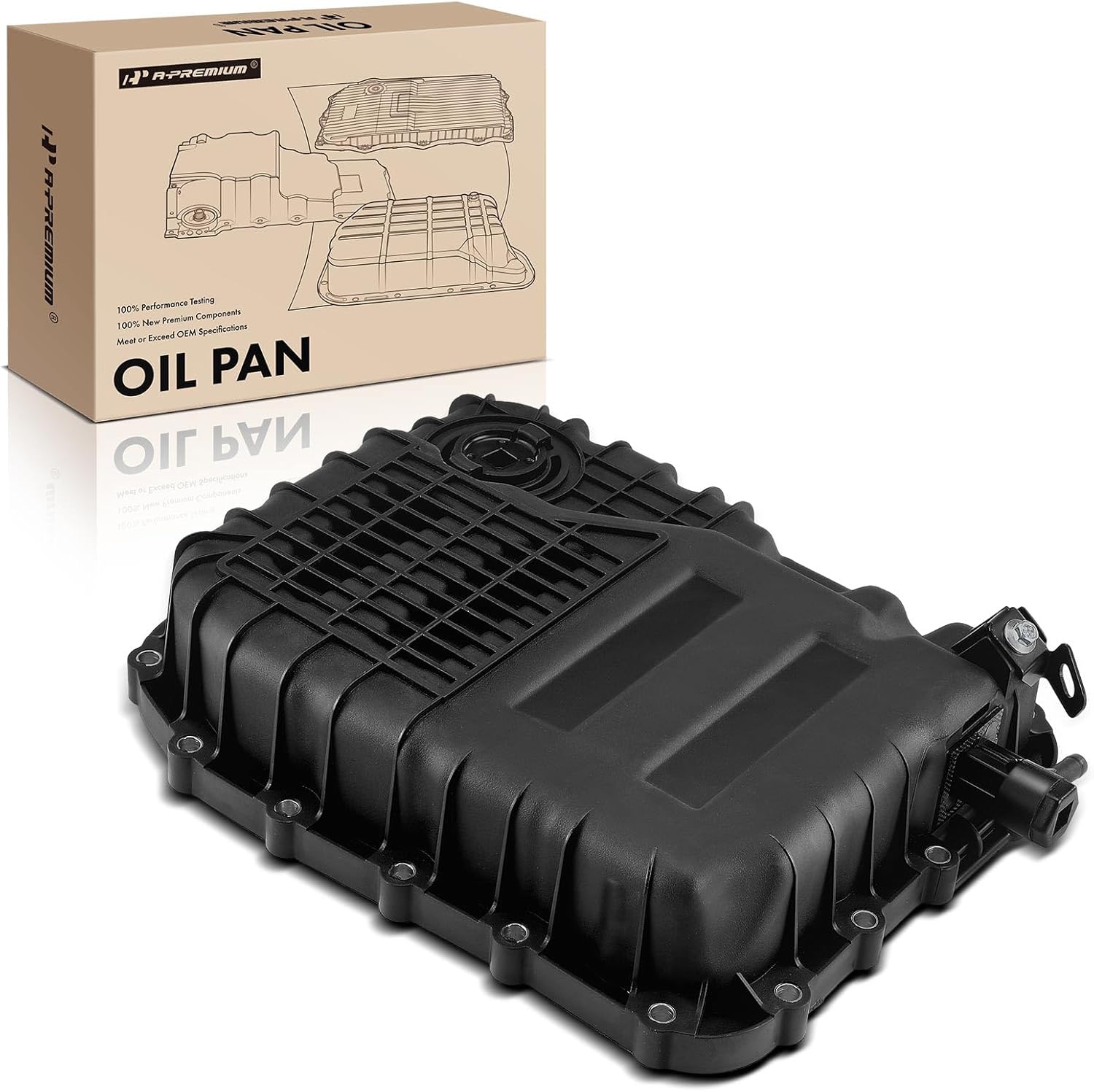 A-Premium Transmission Oil Pan with Drain Plug for Hyundai
