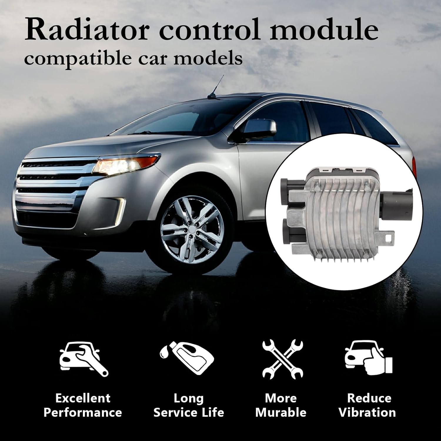 Cooling Fan Control Module for Volvo S60 S80 V40 V60 XC60 XC70 for Edge Galaxy Mondeo for Land Rover Evoque Freelander 2 II Fan Control Module OE#940009402 7T438C609BA 940004204
