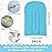 Zubebe 3 Pcs Duster Refill Reusable Fleece Duster Refills Feather Flat Dusters Multi Surface Washable Cleaning Pads Tools for Home, Blinds, Car, Pet, Furniture, Fans (Blue,Green,Gray)