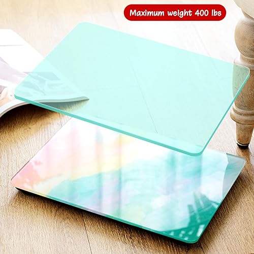 Miniatura 6 de Moxikison - Báscula de plataforma ultra ancha para peso corporal báscula de baño digital portátil báscula de viaje pequeña para tu salud personal