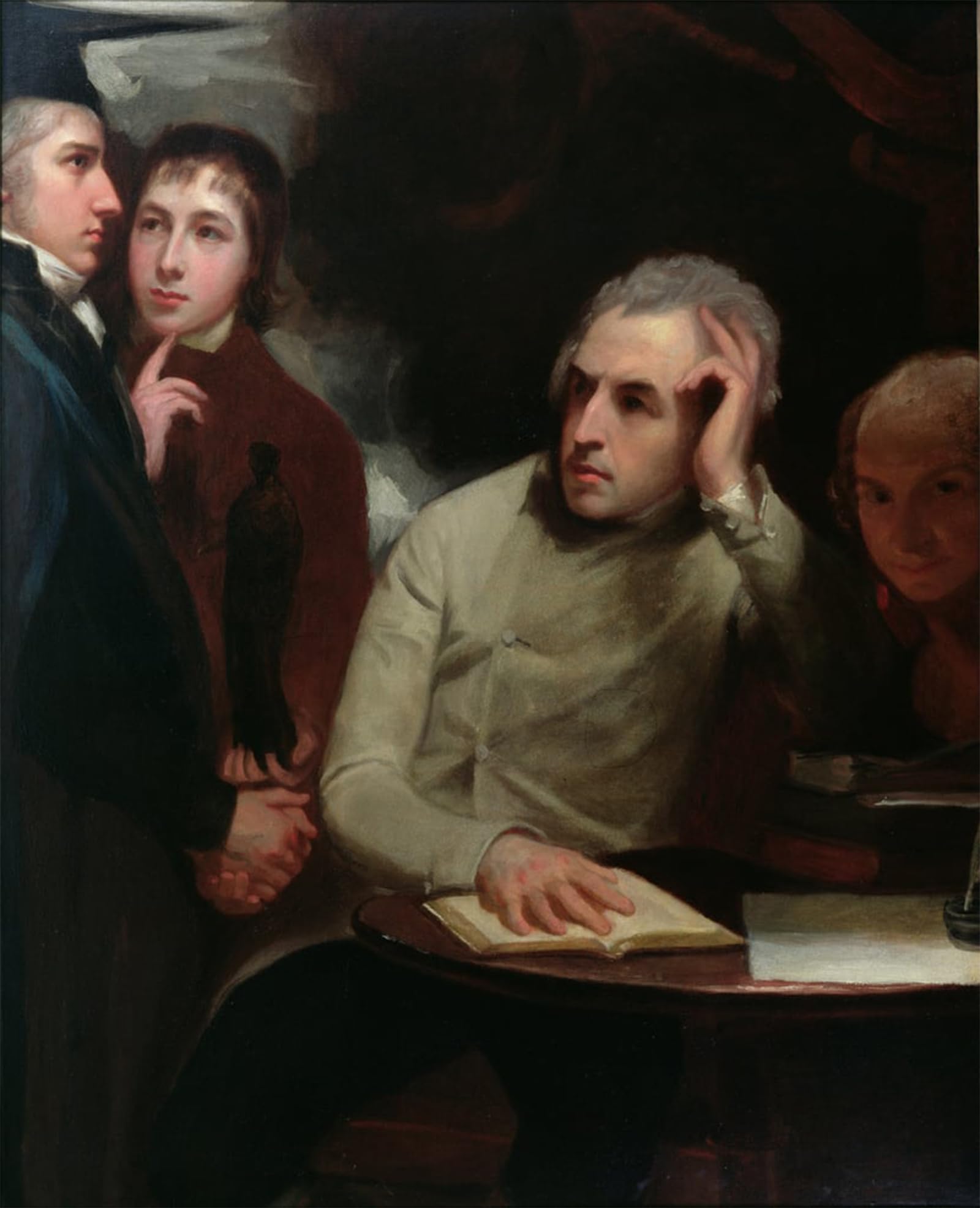 POSTERIIk Vintage Art Print Images Pictures Print the Four Friends by George Romney Modern Colour Posters for Office Home Decor 60x90cm
