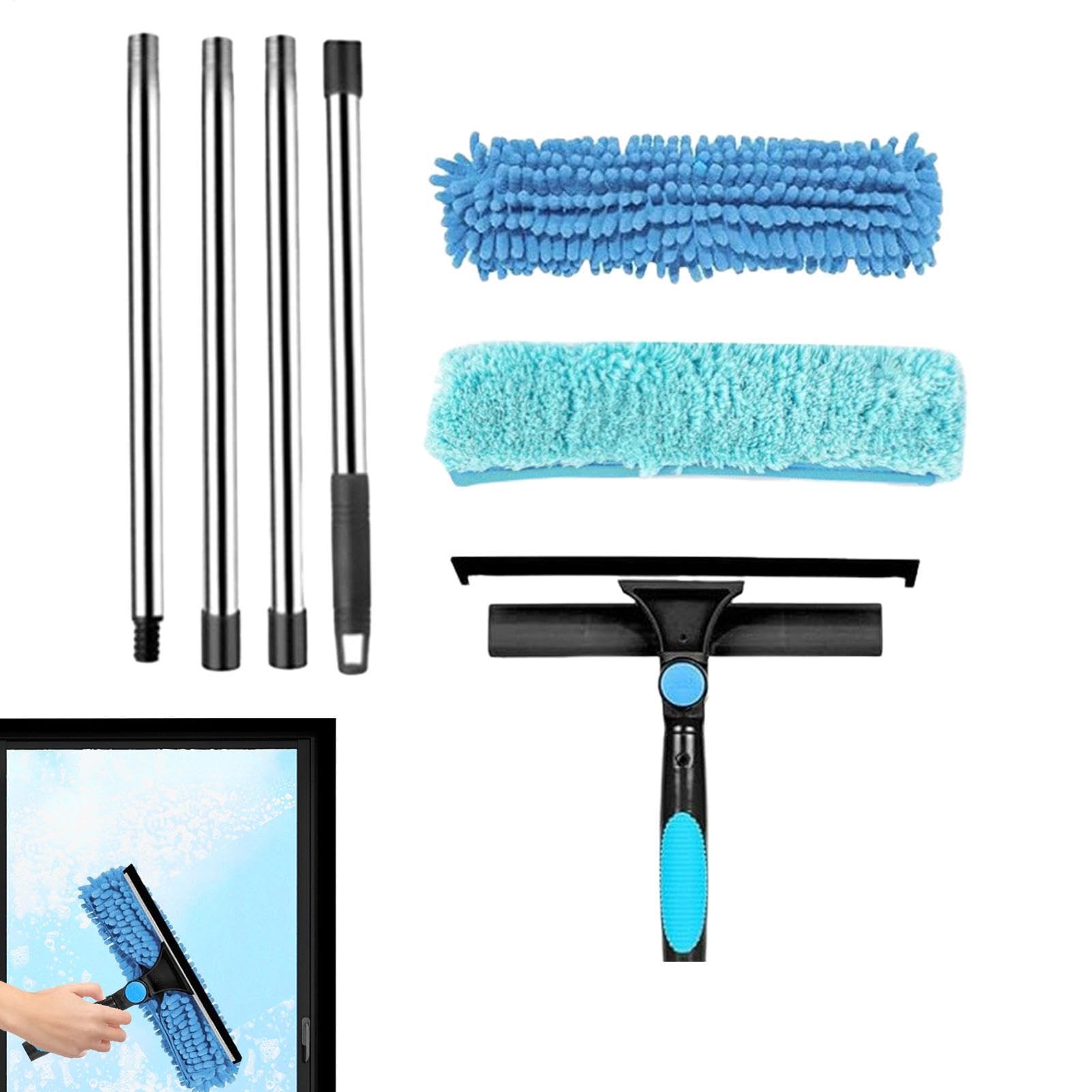 Brosse de nettoyage télescopique ventilateur mural kit microfibre réglable