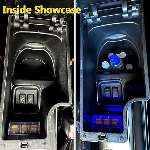 Miniatura 4 de Para Nissan Juke Consolas Apoyabrazos Caja de Almacenamiento de Doble Capa con 3 Puertos USB