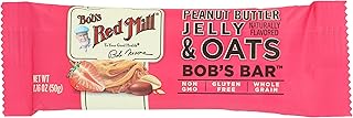 Bob's Red Mill Peanut Butter Jelly & Oats Snack Bar – 1.76 Ounce (Pack of 1) - Gluten Free, Non-GMO, Whole Grain