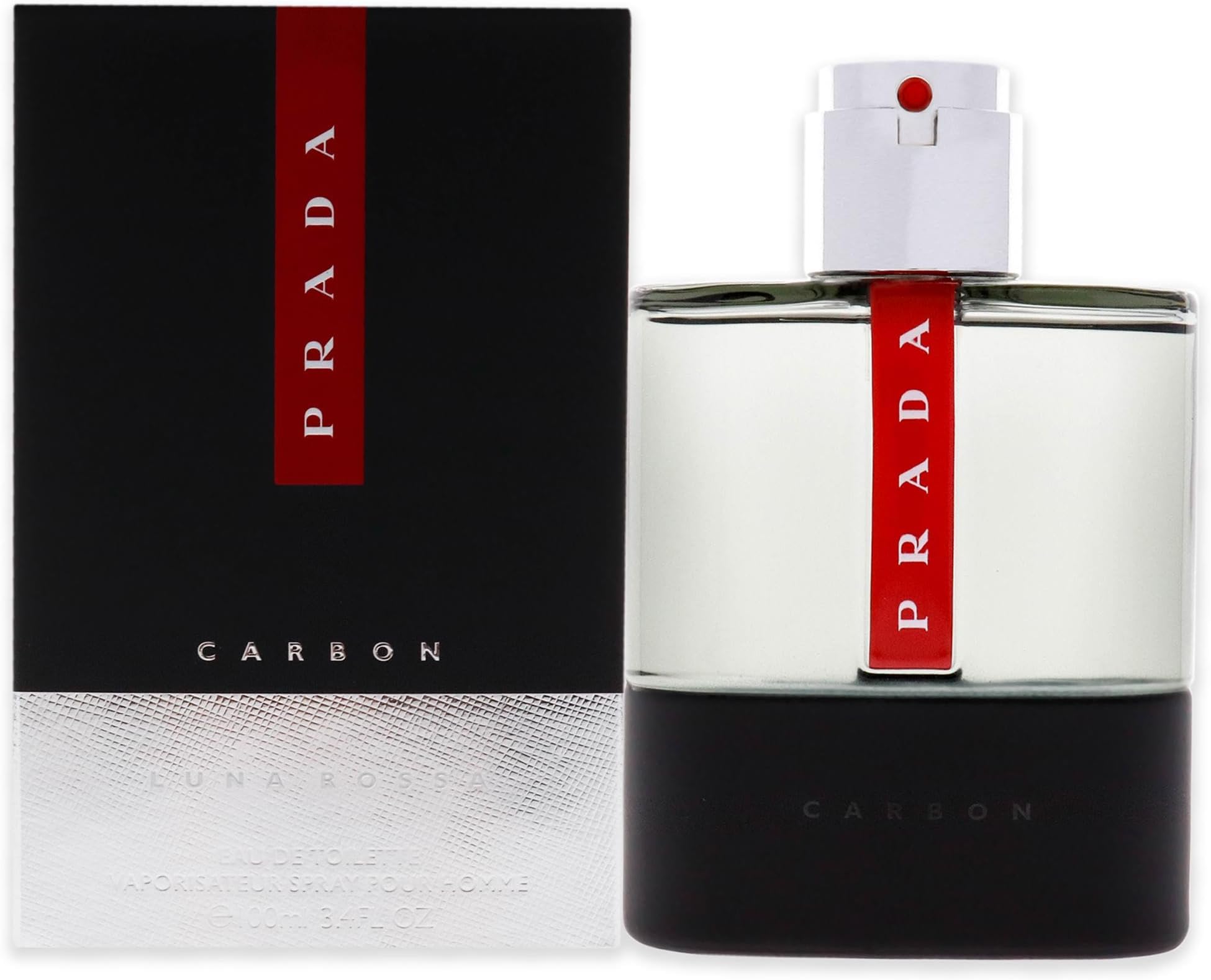 Luna Rossa Carbon Eau De Toilette Spray 100Ml, Multi, 3.4 Ounce