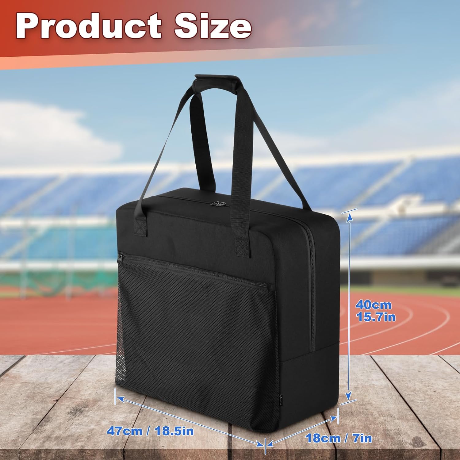 Stadium Seat Carry Bag Bleacher Chair Storage Bag Folding Padded Stadium Chair Organizer Portable Seat Cushion Tote Bag for Camping Beach Travel Concerts Sporting Events
