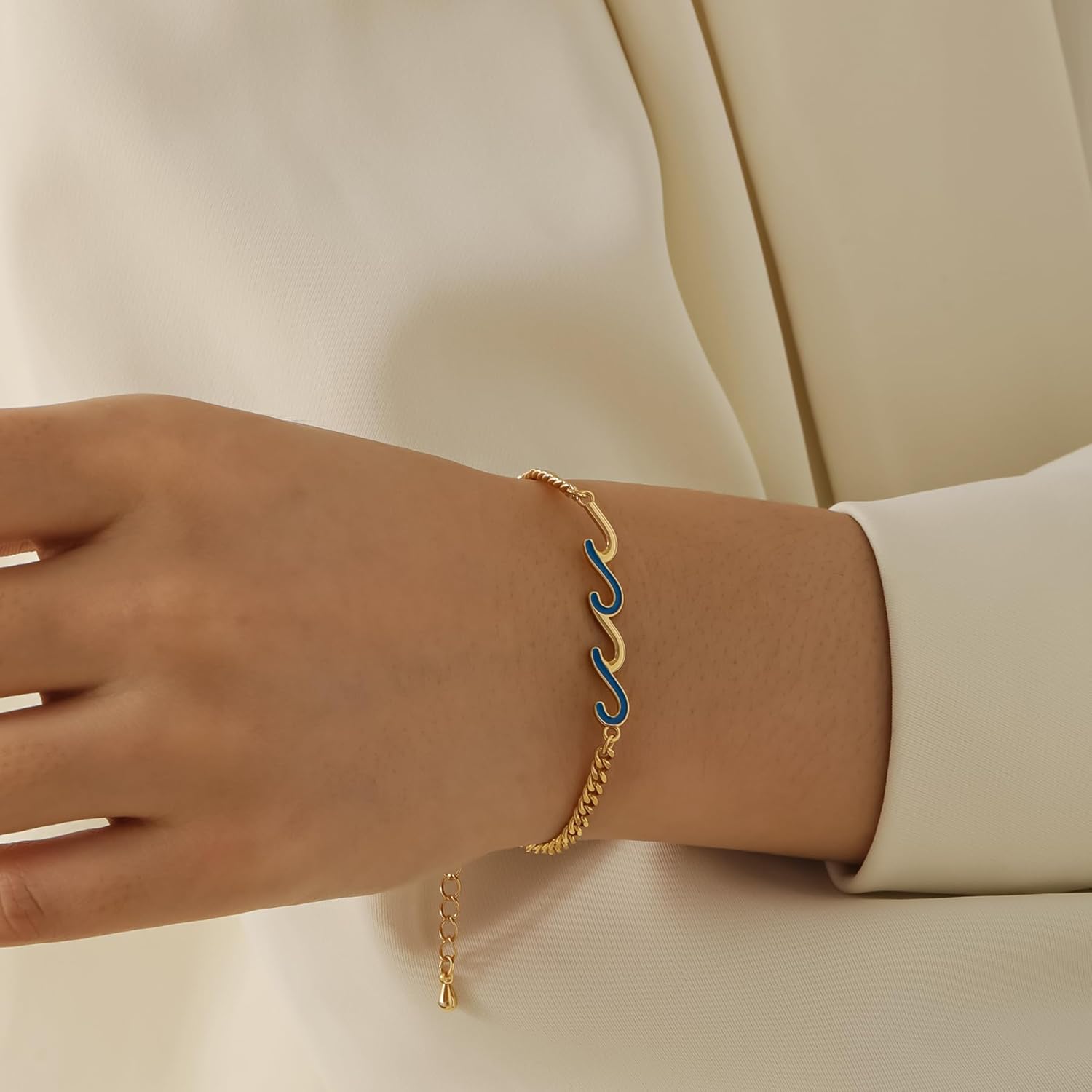 Qitian Friendship Gifts for Women Wave Bracelets Friendship Gifts Bestie Gifts for Women - Image 4