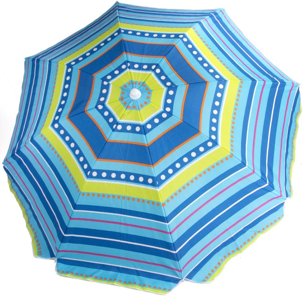 Cloudnine 80" Beach Umbrella with Tilt and Carrying Bag Super Strong Ribs SPF 40+