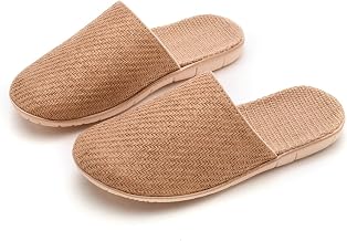 L Slippers, Indoor, Summer, Natural Texture, Room Shoes, Indoor Shoes, Women's, Men's, Spring, Summer, Autumn, Stylish