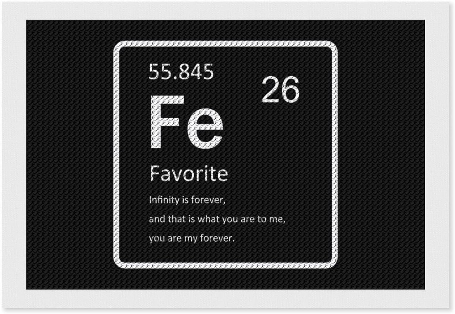 Science Chemistry Element Fe Favorite Funny 5D Diamond Art Kits for Adults Full Round Drill Craft Gift Home Wall Decor