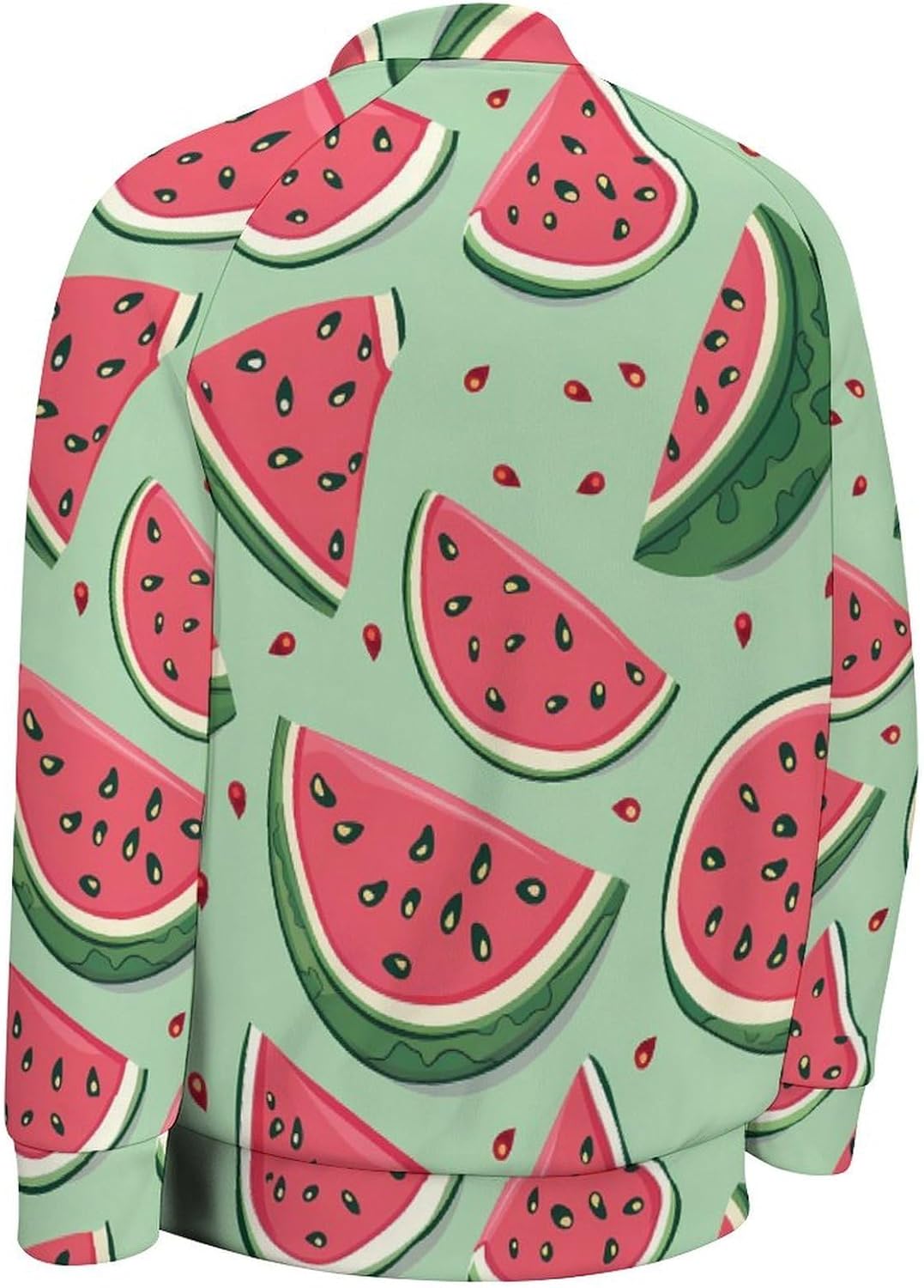Watermelon Baseball Jacket Fashion Sports Sweatshirts Sweater Casual Coat Outwear for Men