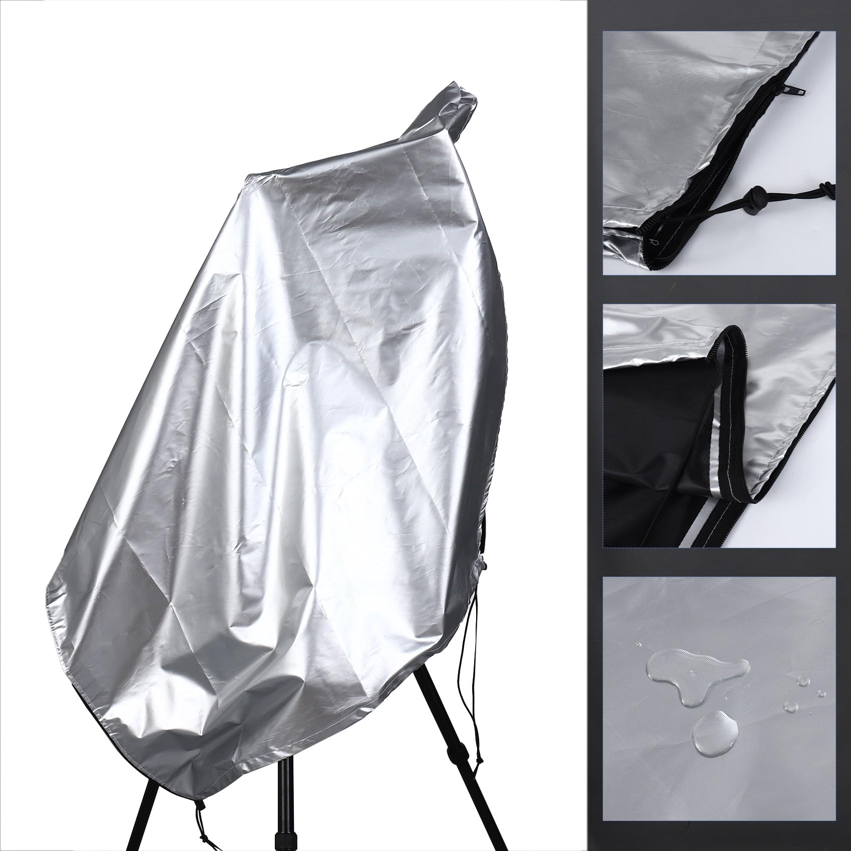 Cubierta Antipolvo del Telescopio AstronóMico Telescopio Exterior ProteccióN Solar Anti-RocíO DañO por Luz Eclipse Capucha de ObservacióN