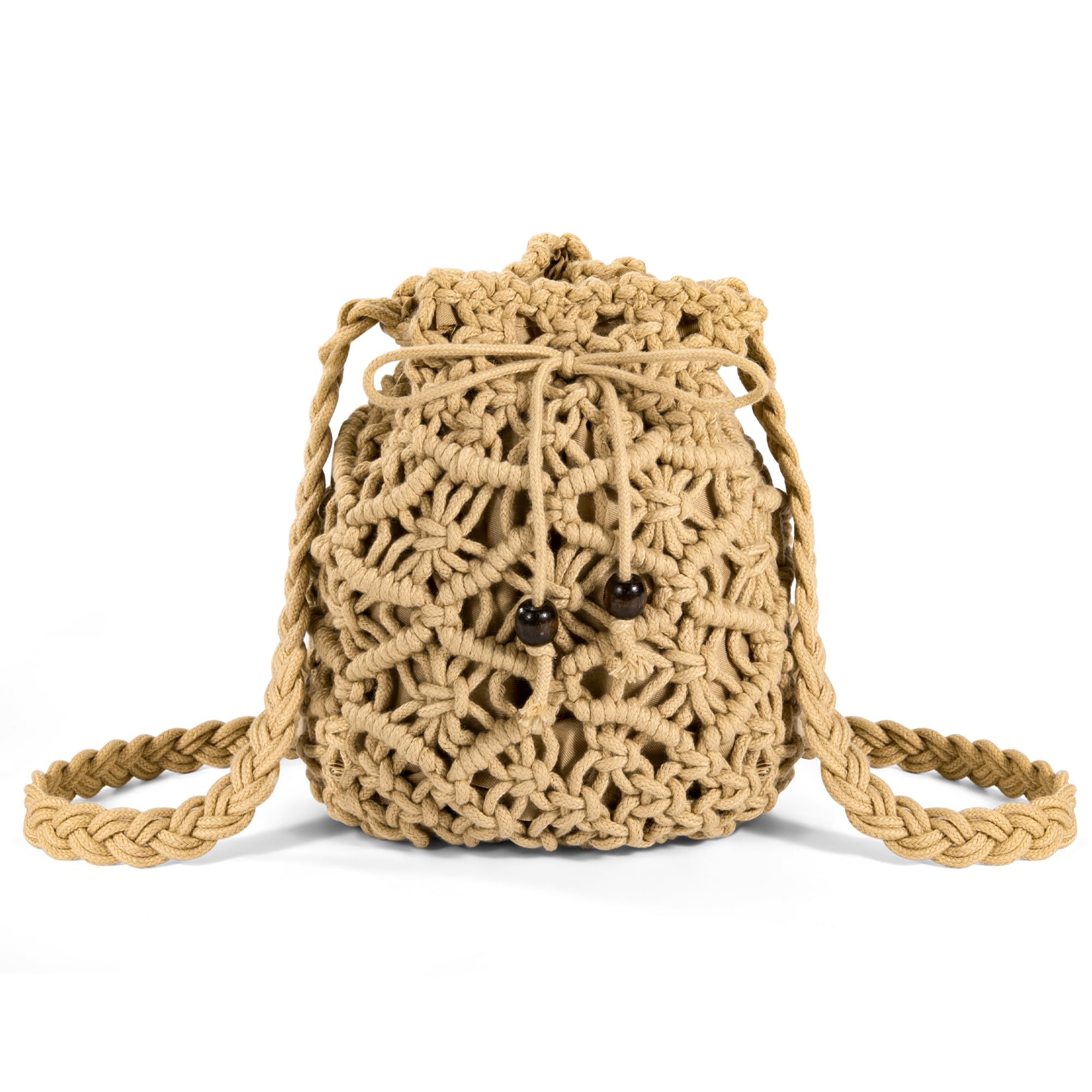 Niboken Bolso Bandolera Pequeño Mini Bolsa de Playa de Verano de Paja Mujeres Tejido Bolsa de Hombro Para Viajes Fechas Vacaciones