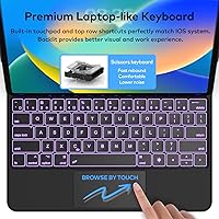 Vista 7 de Funda con Teclado para iPad Air de 11 pulgadas (M3 2025 / M2 2024) y iPad Pro de 11 pulgadas (1ª/2ª/3ª/4ª Generación) – Funda con Teclado Magnético