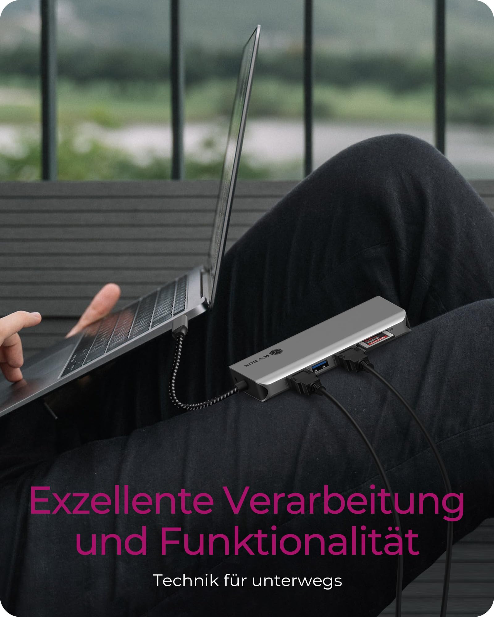 ICY BOX USB Type-C Notebook DockingStation 12 Ports IB-DK4061-CPD