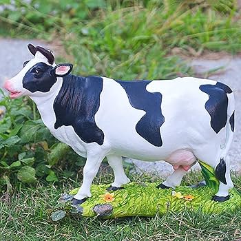 【送料無料】牛の置物 Amazon.co.jp: 牛の置物 ウシ 置き物 屋外 インテリア雑貨 庭の