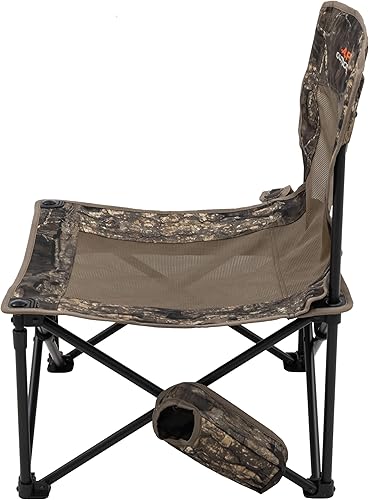 Miniatura 4 de ALPS OutdoorZ Silla de caza plegable High Ridge con mesa auxiliar para acomodar llamadas y ataques, bolsillo repelente de insectos y bolsa de