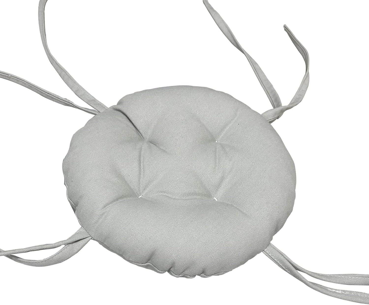 Thick Round Chair Seat Cushion with Ties - Non-Slip Round Bar Stool Cushions Thick & Comfy Seat Pad for Stools/Chairs/Kitchen/Dining(#4,45cm(18inch))
