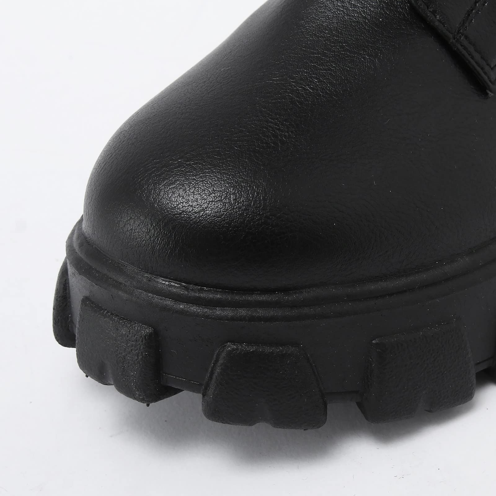 Bottes Hautes Femme mit Mollet Large Confortables Botte Western Longue Classiques Bottes Equitation de Hiver à Lacet Réglable Bottines Chaude et Durable Botte au-Dessus du Genou Boots Cuir z22