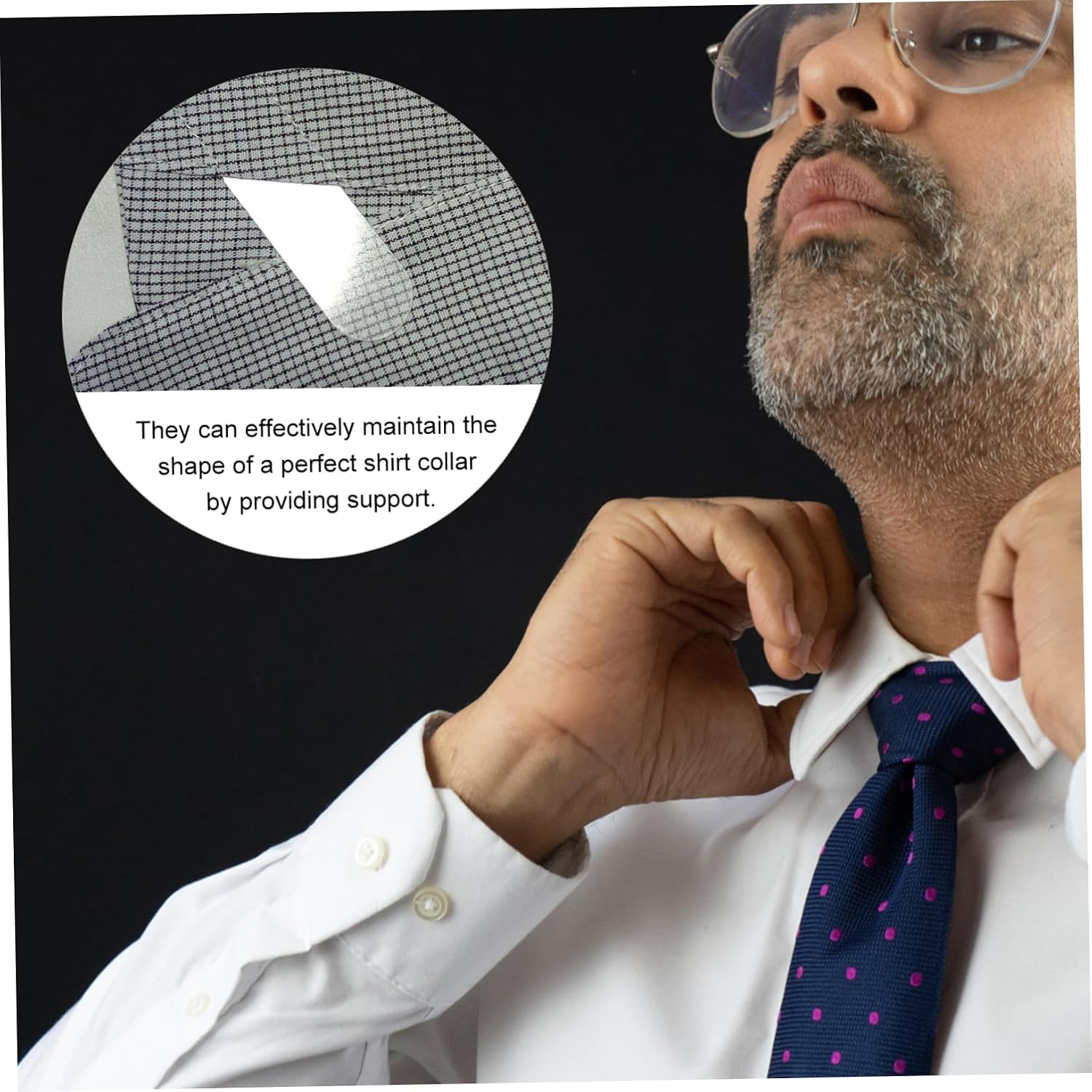 Ipetboom 300Pcs PET Collar Stays Heat Resistant Shirt Collar Support for Men and Women for Dress Shirts and Casual Wear