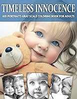 Vista 1 de Timeless Innocence Kid Portraits Gray Scale Coloring Book For Adults