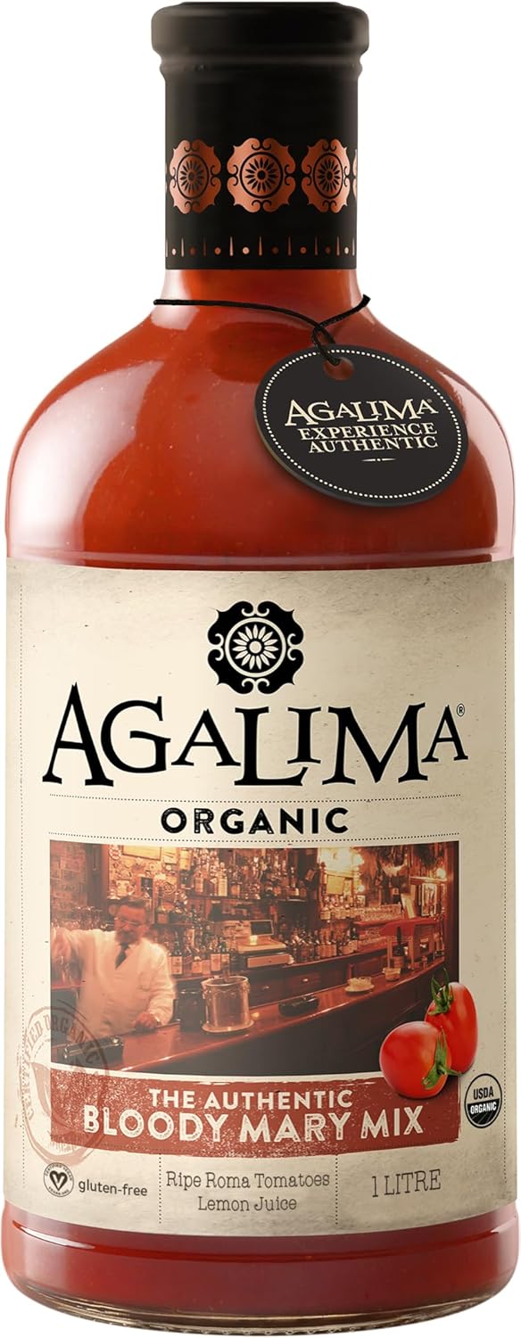 Agalima Organic Bloody Mary Drink Mix, All Natural, 33.8 Fluid Ounces (Pack Of 6)