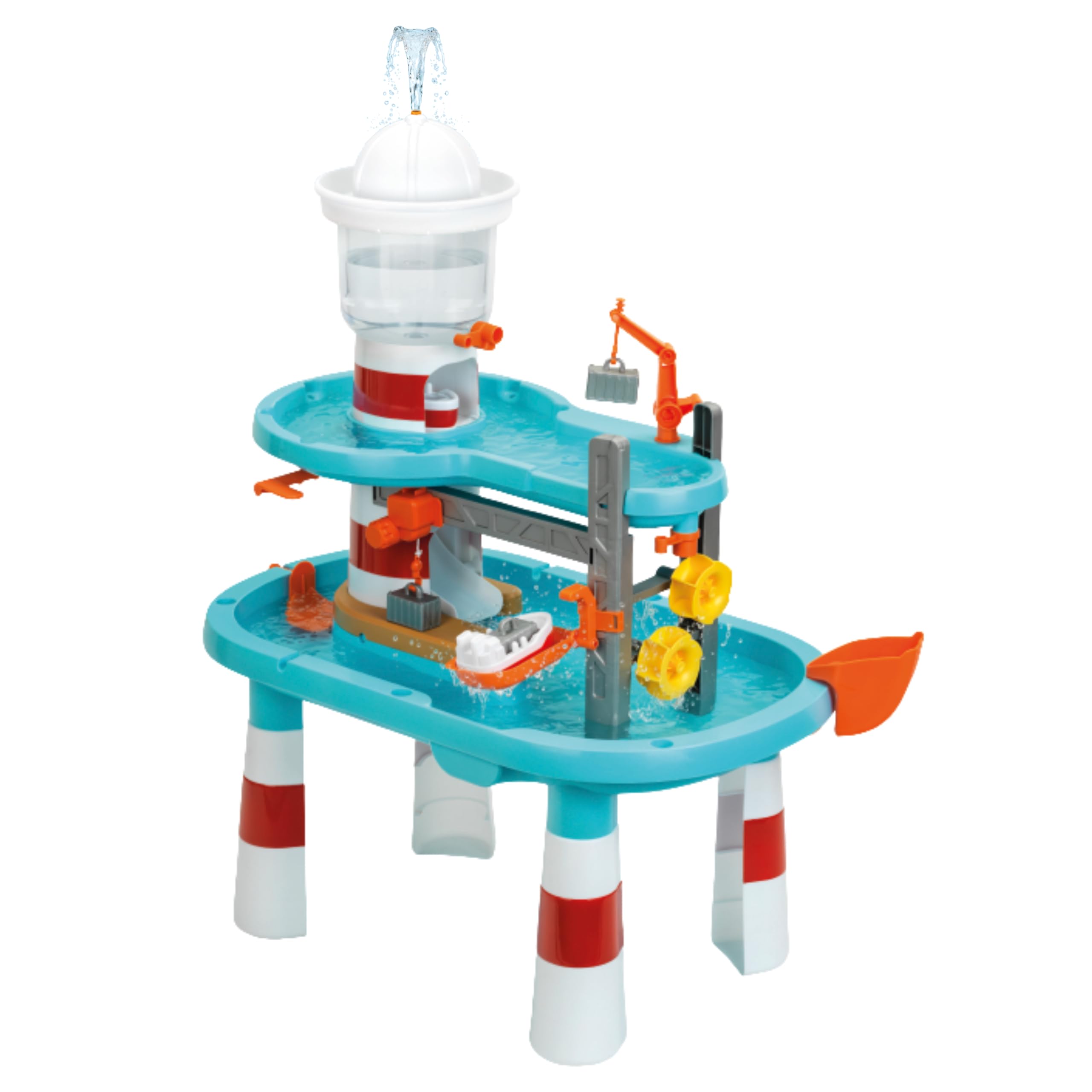 Theo Klein 7715 Aqua Action Lighthouse Wasserspieltisch XXL | Interaktiv & Motorik-Spielzeug | Spielzeug für Kinder ab 3 Jahren