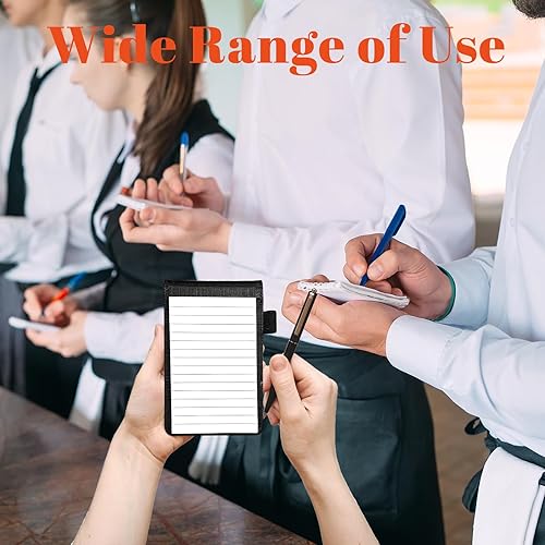 Miniatura 7 de Juego de 4 soportes para bloc de notas de tamaño de bolsillo, de piel sintética, mini bloc de notas con 2 bloc de notas pequeños y lápiz capacitivo,