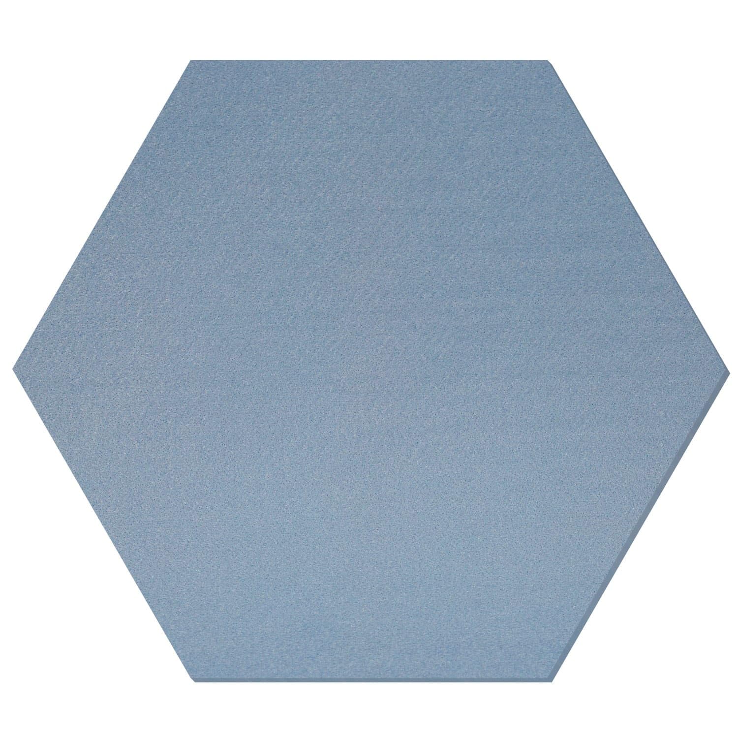 Fieltro hexágono azul claro – Decoración para manualidades 3-60 cm, paquete con: 1 pieza, ancho: 56 cm de ancho