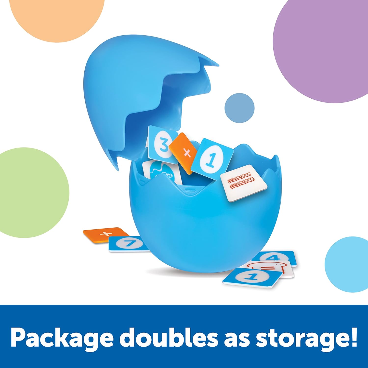 Learning Resources Math Scramble Game - 87 pieces, Ages 5+, Math Manipulatives for Kids, Addition and Subtraction, STEM - Image 4