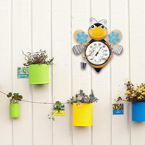 Miniatura 6 de MUMTOP Termómetro para interiores y exteriores, termómetro de pared de gran número para patio, patio, jardín