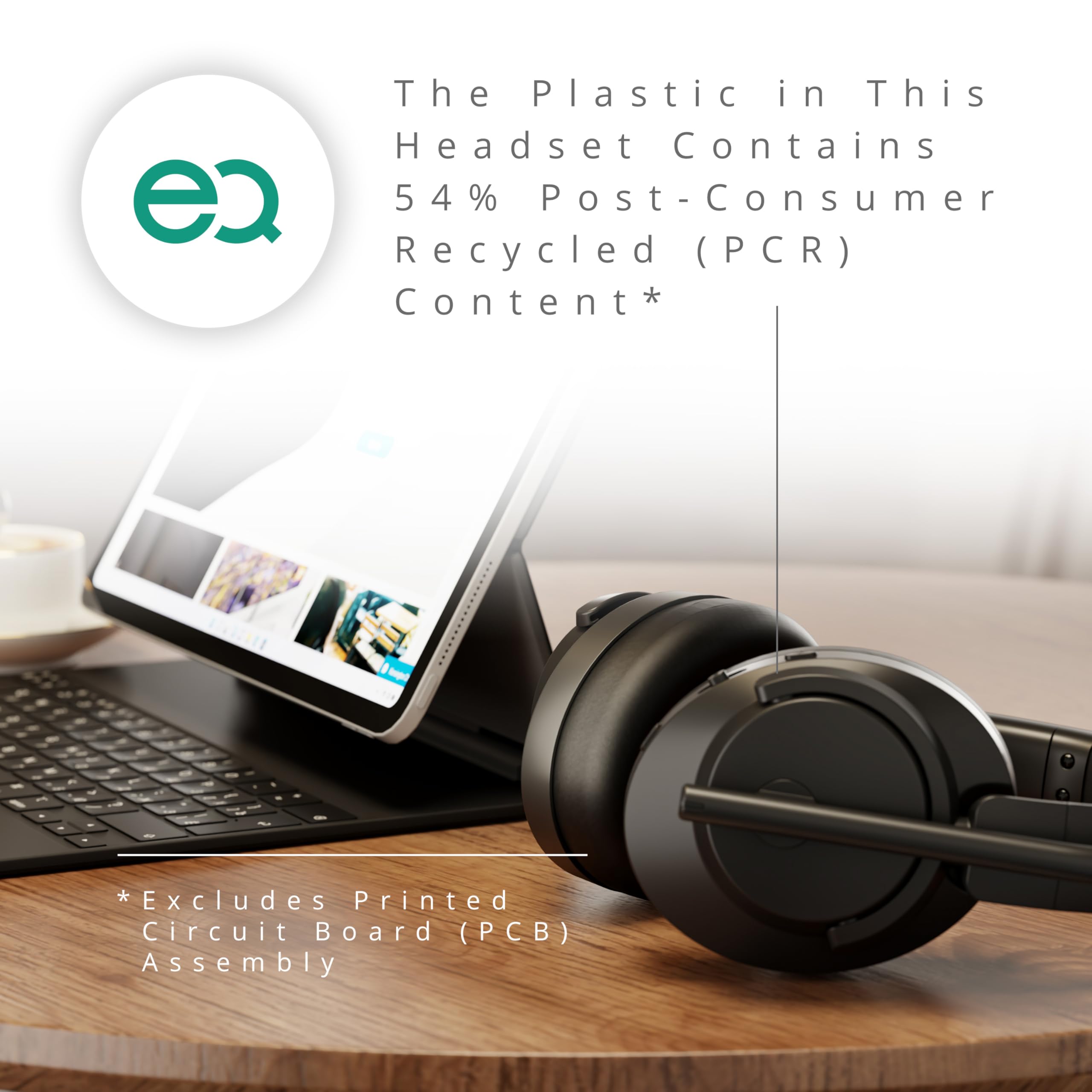 Słuchawki Kensington Hybrid C3550 EQ – bezprzewodowy zestaw Bluetooth® ze sterowaniem na nausznikach, aktywna redukcja szumów, kompatybilny z Windows, macOS, ChromeOS, iOS i Android, K97467WW, czarne