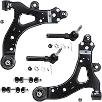 Vista 1113 de Detroit Axle - Kit de suspensión delantera de 10 piezas para Chevy Aveo Aveo5 Pontiac G3 Wave 2 Ready Struts Assembly 2 Enlaces de barra