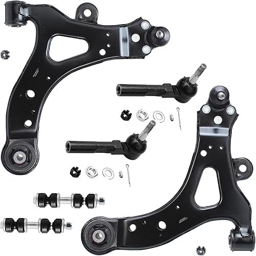 Miniatura 1113 de Detroit Axle - Kit de suspensión delantera de 10 piezas para Chevy Aveo Aveo5 Pontiac G3 Wave 2 Ready Struts Assembly 2 Enlaces de barra