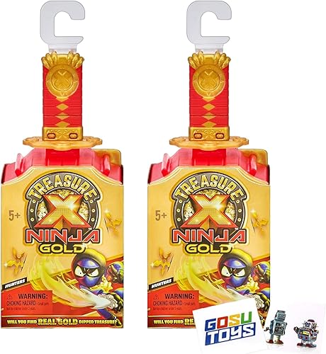 Treasure X Ninja Gold (paquete de 2) con 2 calcomanías de Gosutoys