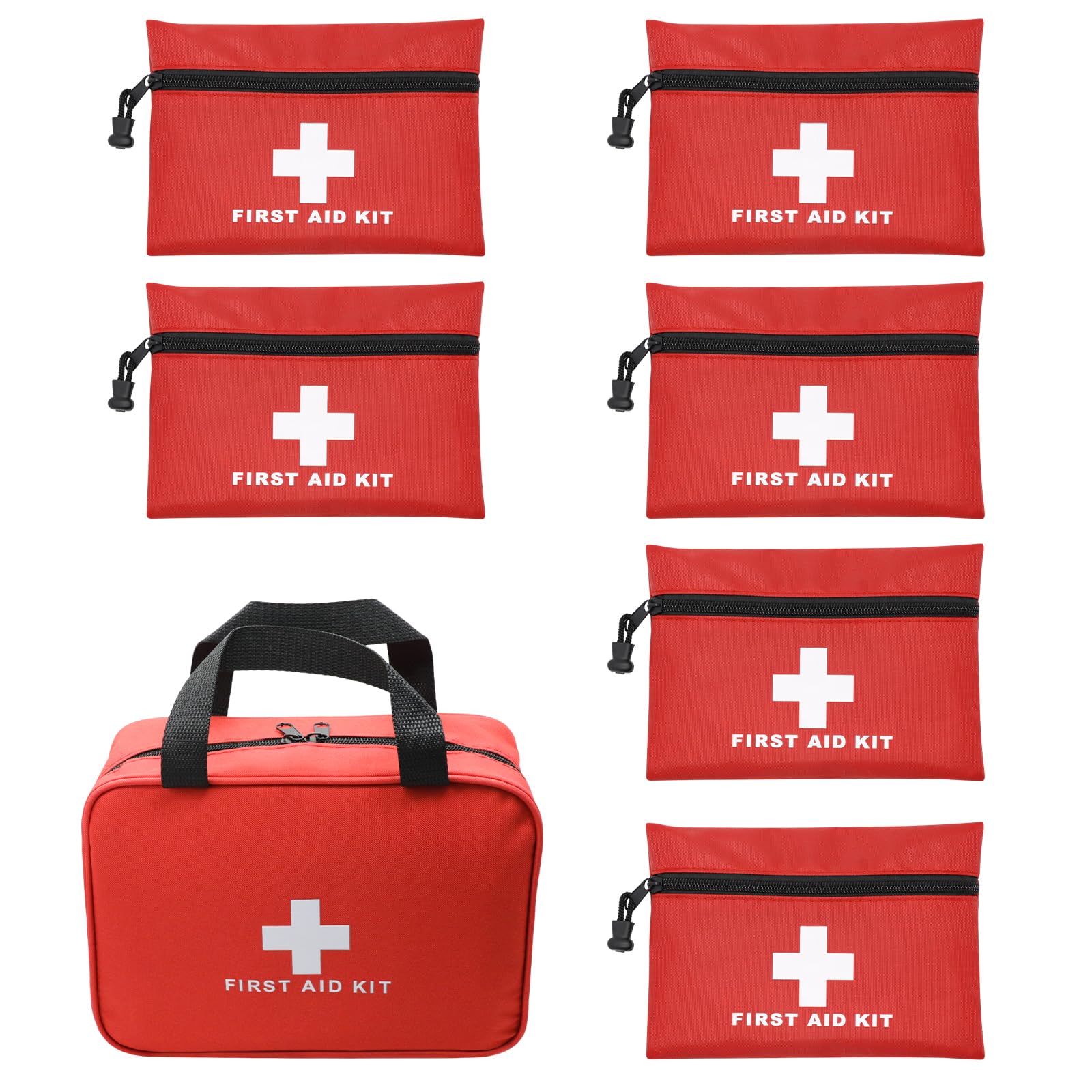 Faylapa Home First Aid Bag Empty Travel Pouch Bag for Travel, Office, Vehicle, Camping, Outdoor (1Pcs 9.44