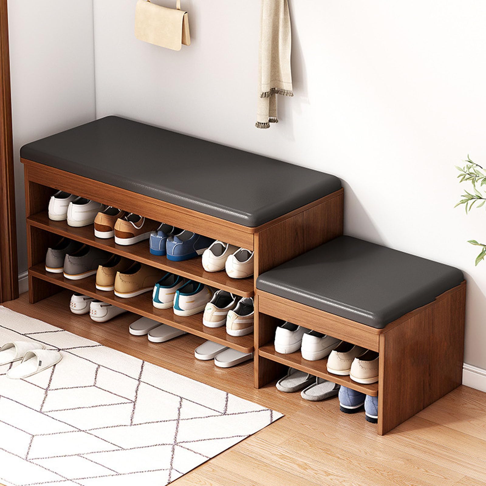 Banc meuble à chaussures 100 cm pour une entrée toujours ordonnée et accueillante