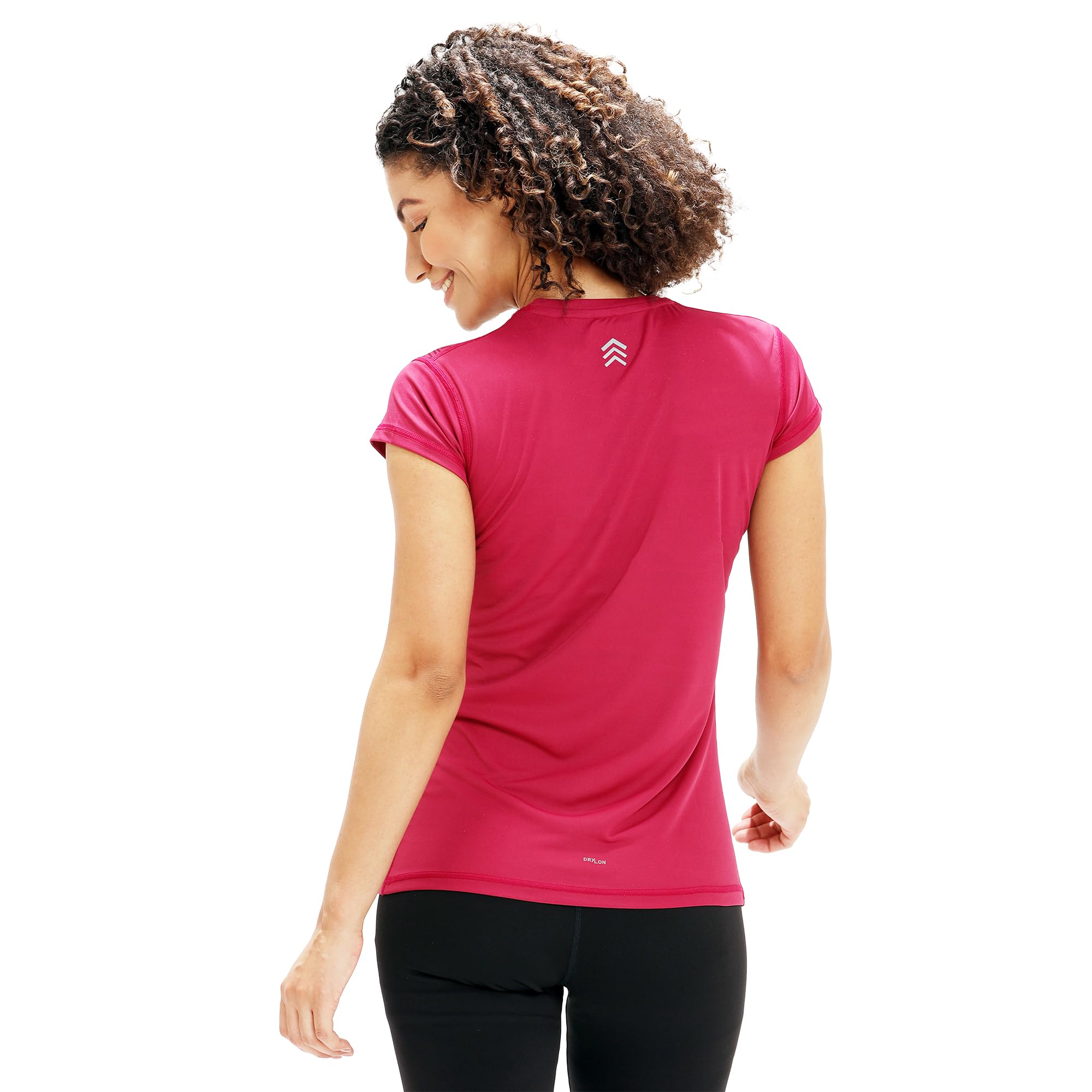 SHREY Graphic T-Shirt Short Sleeve Girls-Aubergine-XS - Image 2 thumbnail
