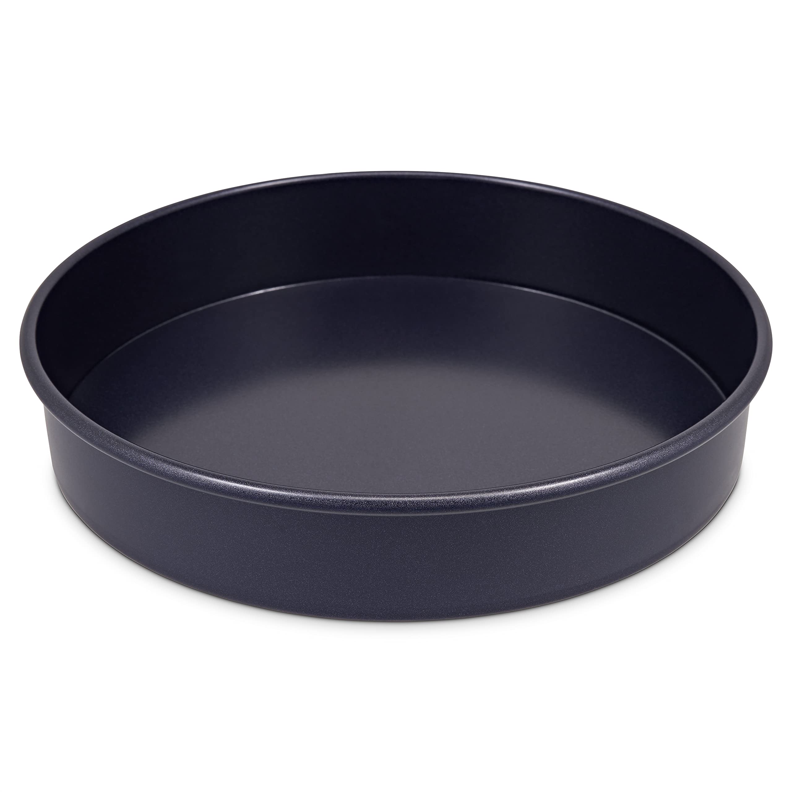 Zyliss Non-Stick Loose Base Round Cake Tin, 20cm/8in, Victoria Sponge Tin, Sandwich Tin/Pan for Baking, Carbon Steel, Dark Blue, Dishwasher Safe