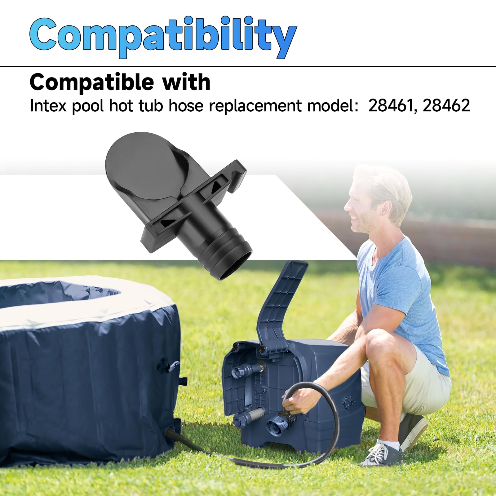 Hot Tub Jets Intex Replacement Inflation Hose And Adapter For